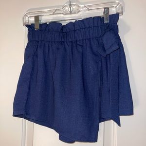 Navy OverLay Skort